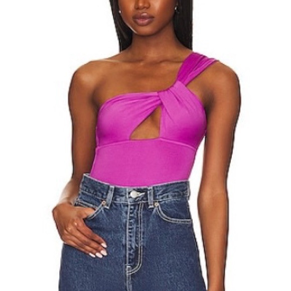 JIMENA ONE SHOULDER BODYSUIT - Picture 1 of 1